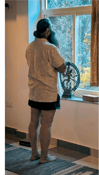 Clase de yoga en Rishikesh